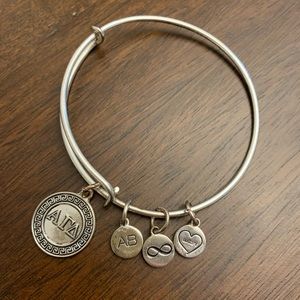 Alpha Gamma Delta bracelet silver